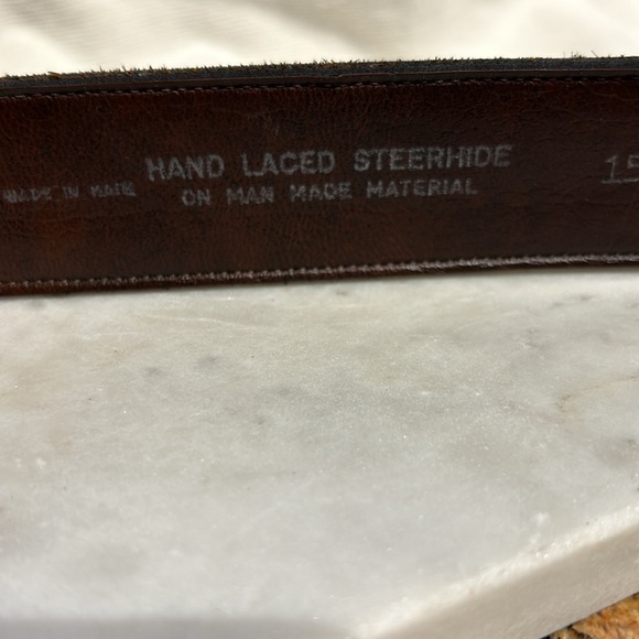 Leather Laced Belt - Picture 2 of 7